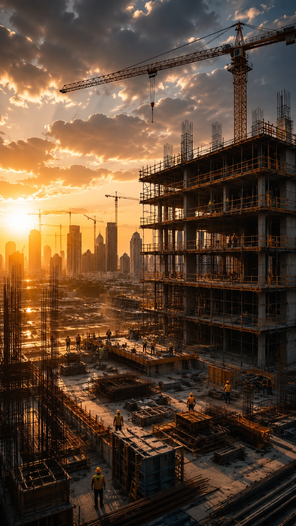 Construction project site