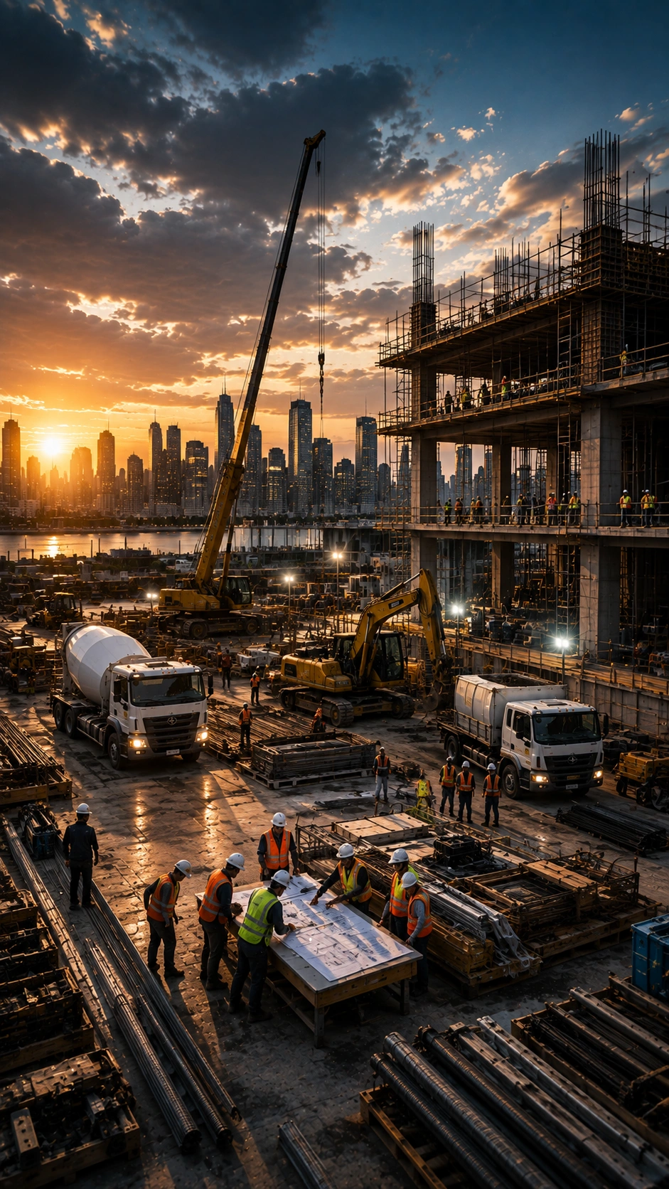 General contracting support on site