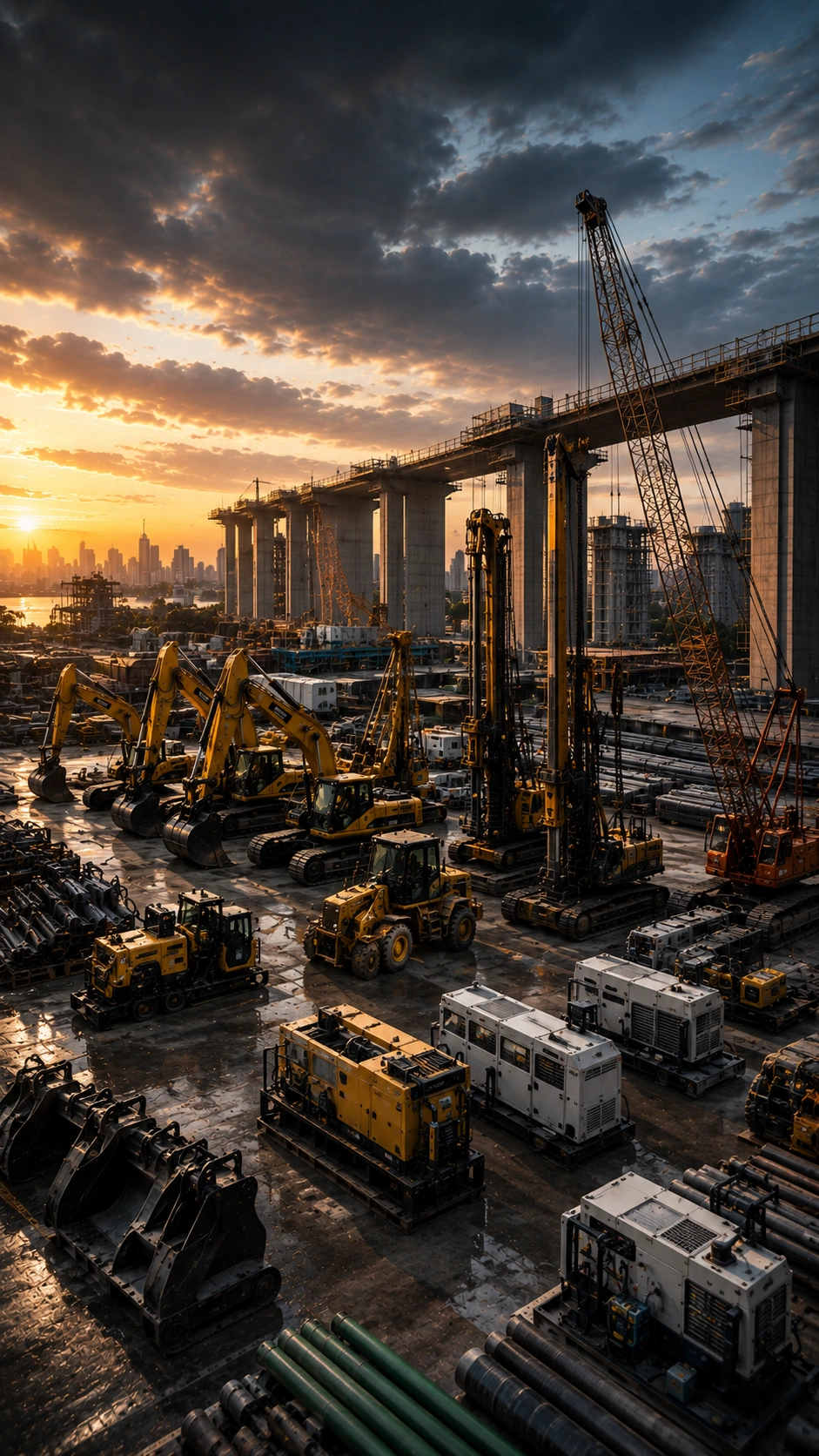 Machinery supply for infrastructure projects